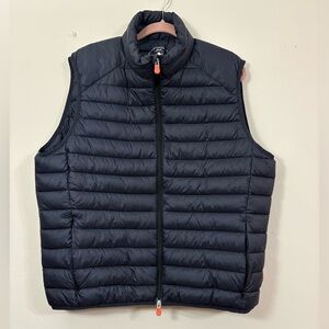 SAVE THE DUCK - black Men's Puffer Vest XL extra light jacket cl
